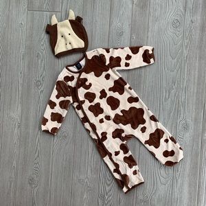 🎃 👻 Baby GAP Velour Cow Outfit Costume